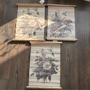 Brand New!! Collection Of 3 Paintings - Natural Home Decor